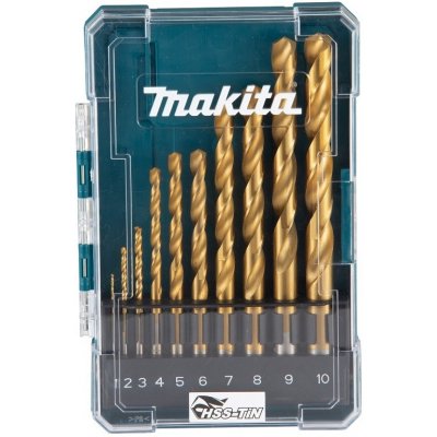 Makita D-72849 Sada vrtáků do kovu HSS-TiN 10 ks – Zboží Mobilmania