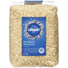 Davert Bio Kulatozrnná rýže neloupaná 8 x 1 kg