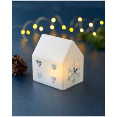 Sirius Svítící domeček Santa House Frosted 11,5 cm – Hledejceny.cz