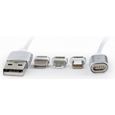 Gembird CC-USB2-AMLM31-1M USB/Lightning, Micro USB, USB C, 1m – Zboží Mobilmania