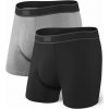 Boxerky, trenky, slipy Saxx Daytripper BB FLY black/grey heather 2PK