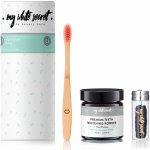 My White Secret Balíček bělící pudr dentální nit kartáček – Zboží Dáma