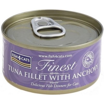 Fish4Cats Finest s tuňákem a ančovičkami 70 g