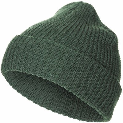 Čepice jemně pletená Acryl zelená – Zboží Dáma