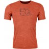 Pánské sportovní tričko Ortovox 120 cool Tec Mtn Logo T-shirt Men's Clay Orange Blend