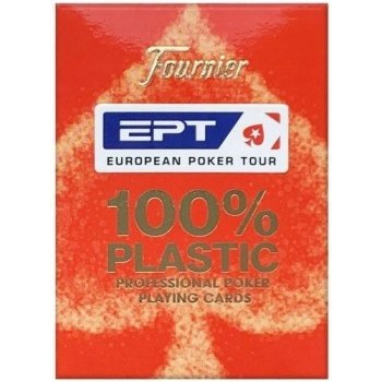 Karty Fournier EPT 100% červený plast