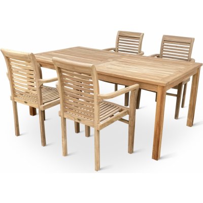 Noela Zahradní teakový set 1+4 pro 4 osoby Garden IV. – Hledejceny.cz