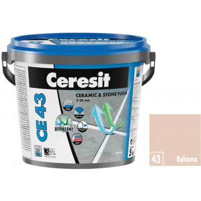 CERESIT CE 43 flex 43 bahama spárovací hmota 5 kg 1303087 – Zboží Mobilmania