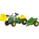 Rolly Toys Šlapací traktor John Deere s nakladačem a přívěsem