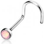 Šperky4U zahnutý piercing do nosu opalit N01046-P – Zboží Dáma