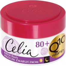 Celia Q10 Vitamins mastný krém proti vráskám s elastinem na den a noc 80+ 50 ml