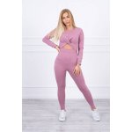 Kesi set s volánky na halence tmavě růžové – Zboží Dáma