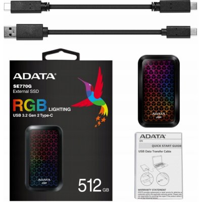 ADATA SE770G 512GB, ASE770G-512GU32G2-CBK – Hledejceny.cz