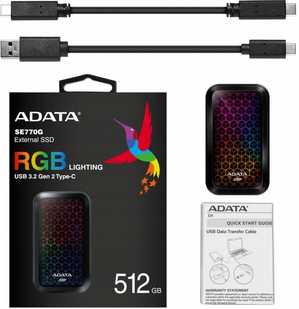 ADATA SE770G 512GB, ASE770G-512GU32G2-CBK
