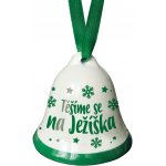 Nekupto Vánoční zvonek s potiskem Těšíme se na Ježíška – Hledejceny.cz