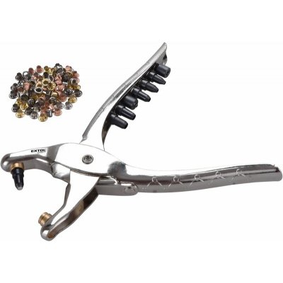 EXTOL CRAFT kleště děrovací-drukovací sada se 100ks oček, ∅2,5-5mm, 10260 – Zbozi.Blesk.cz