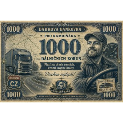 Bezvadary.cz | Dárková bankovka pro kamioňáka k narozeninámA3 42x30cm db17 – Hledejceny.cz