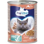 PreVital kočka s lososem v želé kousky 415 g – Sleviste.cz