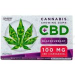 Euphoria Žvýkačky s CBD 100mg Černý rybíz 17 g – Zboží Dáma
