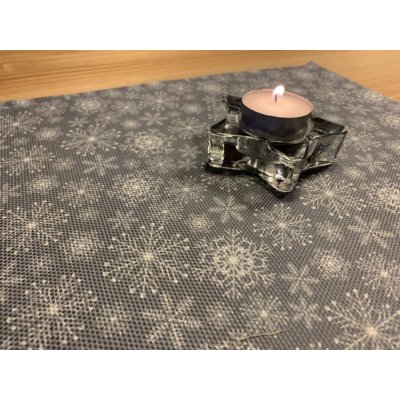 Bytema vánoční prostírání vločky šedé II 30x40cm – Sleviste.cz