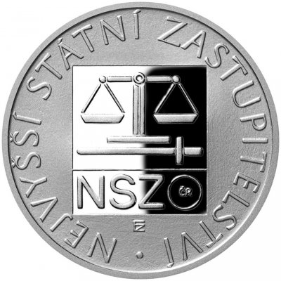 Česká mincovna Stříbrná mince 100 Kč 2024 Nejvyšší státní zastupitelství proof 9 g – Zboží Dáma