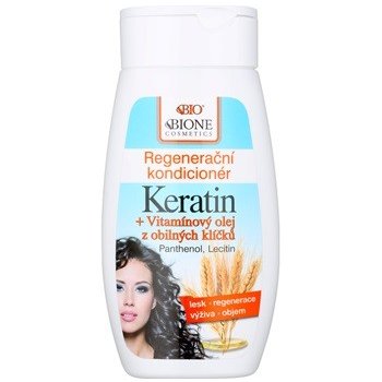 Bione Cosmetics Keratin Grain regenerační kondicionér pro všechny typy vlasů Keratin Panthenol Lecithin Vitamins B1 B2 B6 250 ml