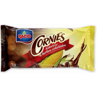 Racio Cornies kukuřičné chlebíčky s hořkou čokoládou 75 g – Zboží Dáma
