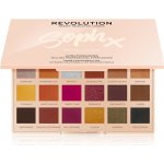 Makeup Revolution Soph X paleta očních stínů se zrcátkem Extra Spice 18 x 0,8 g – Sleviste.cz