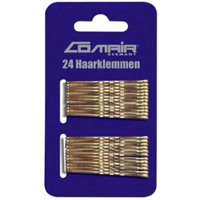 Comair Hair Clips Pretty Fashion Bobby Pins 24 ks, Zlatá, 5 cm – Sleviste.cz