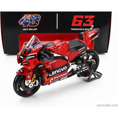 Maisto Motocykel Ducati Lenovo team 2022 43 Jack Miller 1:18 – Zboží Dáma