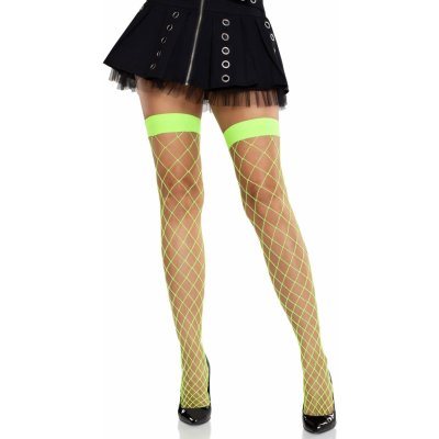 Leg Avenue Fence Net Thigh Highs 9014 Neon Green – Zboží Dáma