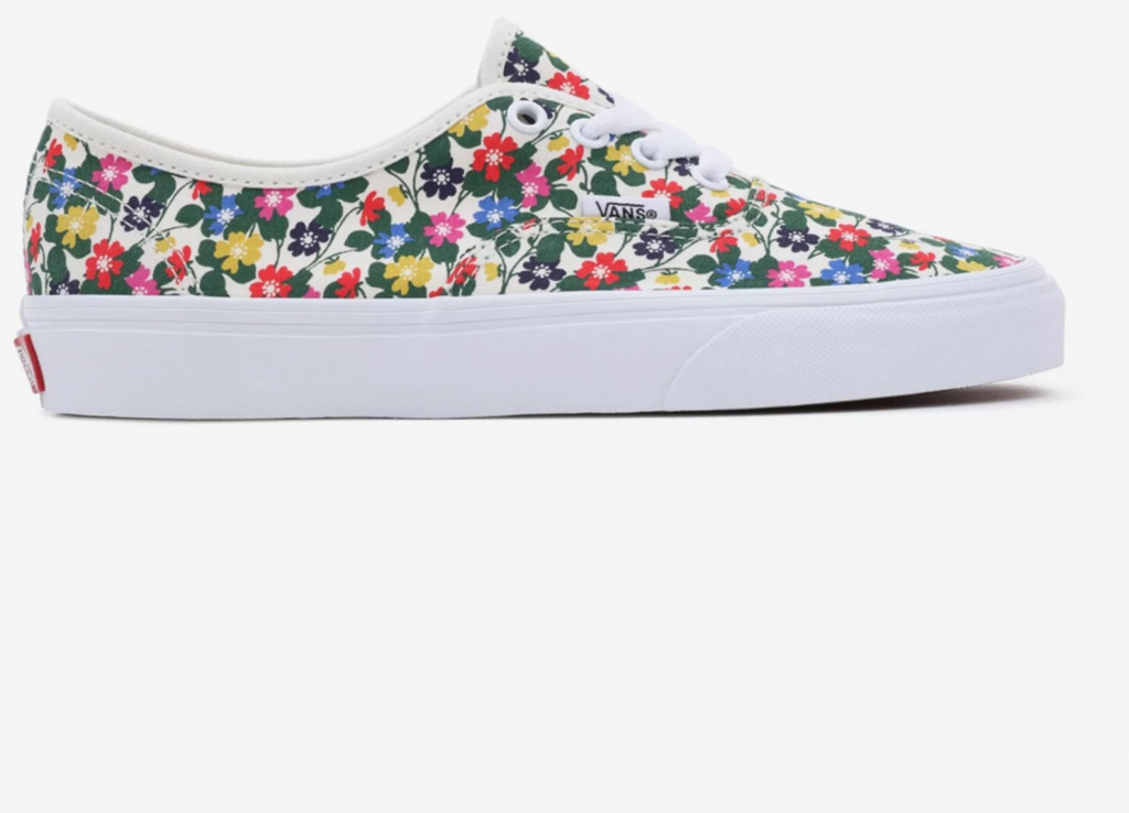 Vans dámské květované plátěné tenisky Authentic bílé