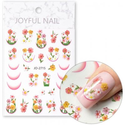 Joyful Nail Nálepky na nechty French Flowers JO-2715 – Hledejceny.cz