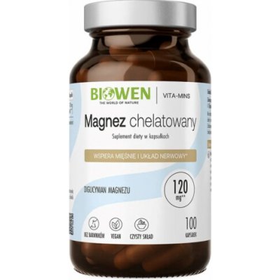 BIOWEN Chelátový hořčík bisglycinát 100 kapslí – Hledejceny.cz