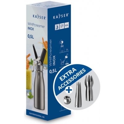 Kayser Láhev na šlehačku WHIPcreamer INOX 0,5 litr – Zboží Dáma