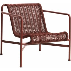 HAY Zahradní křeslo Palissade Cord Lounge Chair Low, Iron Red