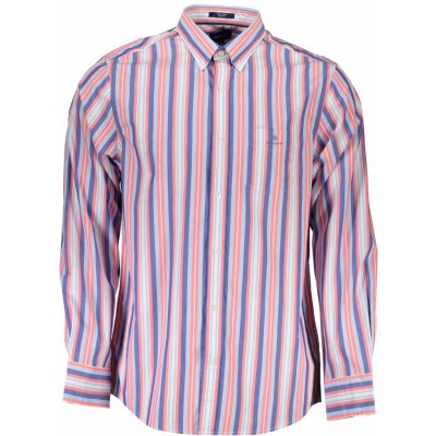Gant pánská košile s dlouhým rukávem růžová – Zboží Mobilmania