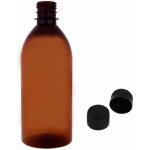 Tera Plastová lahvička hnědá s černým uzávěrem 500 ml – Zbozi.Blesk.cz