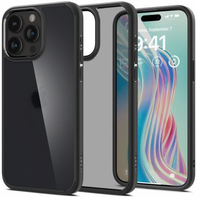 Pouzdro Spigen Ultra Hybrid iPhone 15 Pro frost černé – Zboží Mobilmania