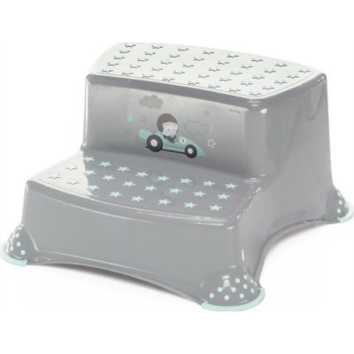 ZOPA Dvojstupínek k WC/umyvadlu "Racer", Grey/Mint – Zboží Mobilmania