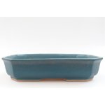 E-bonsai keramická bonsai miska 19 x 13,5 x 4,5 cm modrá – Zboží Dáma