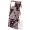 Pouzdro a kryt na mobilní telefon Samsung 1Mcz Geometric Marble Cover ochranné Samsung Galaxy A12, Galaxy M12 šedé