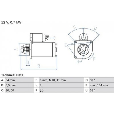 Startér BOSCH 0 986 017 840 – Zbozi.Blesk.cz