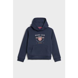 Gant D1. BANNER SHIELD HOODIE modrá