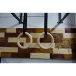FUBO Fitness Dětské gymnastické kruhy Bez povrchové úpravy 25 mm, 5 m khaki – Zboží Dáma
