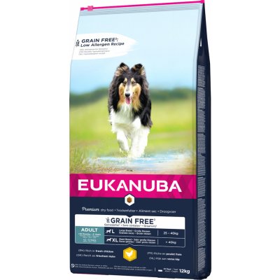 Eukanuba Adult Large Grain Free Chicken 12 kg​ – Hledejceny.cz