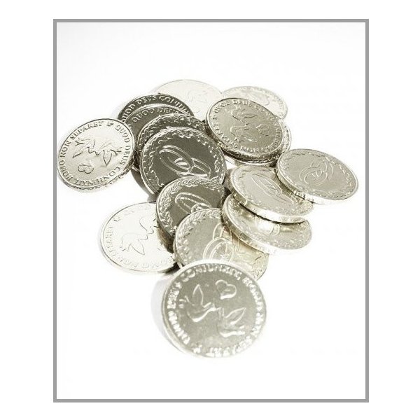 Svatební cukrovinka Svatební mince stříbrné