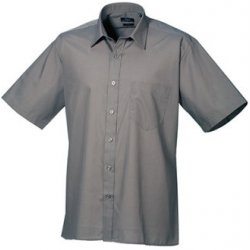 Premier Workwear pánská košile s krátkým rukávem PR202 dark grey
