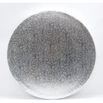 Cake Star Podložka pod dort PEVNÁ stříbrná vzor Grape kruh 23 cm 9 – Zboží Mobilmania