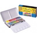 Sennelier Mistrovské akvarelové barvy l'Aquarelle 12 ks půlpánvičky